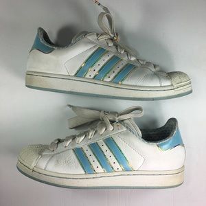 Blue Holographic Adidas Superstar